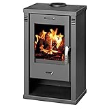 Kaminofen BALKAN ENERGY Verona 9.2kW Holzofen mit Holzfach Nische Schwedenofen 150mm Rauchrohr Abgasstutzen