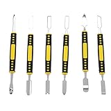 ESUSO Dual Ends Metall Spudger 6pcs Handwerkzeug-Set Fuer Handy-Eroeffnung Reparatur-Tool Brechstange zerlegen