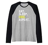 Eat Sleep Hike Repeat Wander Outfit Bergwandern Gipfelsturm Raglan