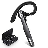 ICOMTOFIT Bluetooth-Headset, kabelloser Bluetooth-Ohrhörer V5.0 IPX7 Freisprech-Kopfhörer mit integriertem Mikrofon für Autofahren/Business/Büro, kompatibel mit iPhone und Android-Gray