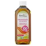 AlmaWin Orangenöl-Reiniger 500 ml I Umweltfreundlicher Allzweckreiniger mit Orangenschalen-Terpenen I Hochergiebig: Für 100 Anwendungen I Frei von synthetischen Duft- & Farbstoffen I Vegan