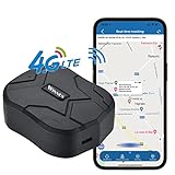 4G LTE GPS Tracker,GPS Tracker Auto 10000mAh 80 Tage Standby Starker Magnet Wasserdicht Tracker und Anti Lost GPS Locator für Fahrzeug Auto Boot LKW Echtzeit Tracking Gerät GPS Ortung