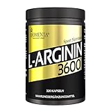 BIOMENTA L-Arginin 3600 – 320 L-Arginin Kapseln hochdosiert – 3.652 mg Arginin Aminosäure pro Tag - reines L-Arginin ohne Magnesiumstearat