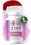 Zink hochdosiert – 365 vegane Tabletten – Laborgeprüft in Deutschland – 15mg Zink pro Tablette – Hoch bioverfügbares Zinc – Premium Zink Tabletten Jahresvorrat – Hochdosiertes Zink ohne Zusatzstoffe