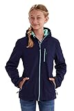 Killtec Mädchen meisjes Softshelljacke Outdoorjacke mit Kapuze, Dunkelnavy, 152 EU