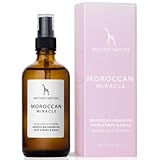 BIO Arganöl für Haare & Gesicht 100ml - Naturkosmetik Haaröl zur Haarpflege mit Argannüssen aus Marokko - Kaltgepresst & Vegan - Ideales Gesichtsöl bei trockener Haut von Mother Nature Cosmetics