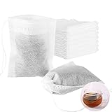 Miorkly Teebeutel Für Losen Tee 100pcs Wiederverwendbare Teefilter Hochtemperaturbeständige Gewürzsäckchen Zum Kochen Einweg Tee Beutel Leer, Geeignet Für Tee, Kaffee Und Gewürze etc(7*9cm)