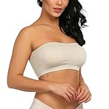 Bandeau BH Stretch Doppel Einweg gepolsterte Plus Top trägerlose Größe der Frau Damen Elegant Blusen