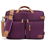 CoolBELL umwandelbar 15 Zoll Laptoptasche Aktentasche Messenger Bag Umhängetasche Business Backpack Bag Multifunktions Reise Rucksack Notebook Schultertasche Passend für Herren/Damen(Violett)