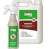 Envira Spinnen-Spray - Anti-Spinnen-Mittel Mit Langzeitwirkung - Geruchlos & Auf Wasserbasis - 500 ml + 2 Liter