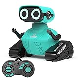 GILOBABY RC Roboter Kinder Spielzeug, Ferngesteuerter Roboter mit 2,4 GHz Fernbedienung, LED-Augen, Flexible Arme, Singender und Tanzender, Geschenke für Kinder Jungen und Mädchen ab 3 Jahre (Blau)