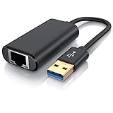 CSL - USB 3.0 Netzwerkadapter für Nintendo Switch - RJ45 Fast Ethernet Adapter - High Speed Netzwerkverbindung 10 100 1000Mbit - kompatibel mit Windows und Mac OS X - Fast Ethernet