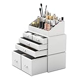 Readaeer Makeup Organizer/Kosmetik Aufbewahrungsbox/Schmink Aufbewahrungskasten mit 6 Schubladen in verschiedenen Größen， ist für Schlafzimmer und Badzimmer geeigne…