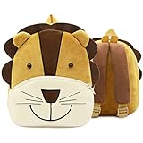 Scuuby® Kinderrucksack I Kindergartenrucksack + Kita Rucksack für 1-3 jährige Kinder I Kinderrucksack Mädchen und Kinderrucksack Jungen I Kindertasche I kleiner Krippenrucksack I Backpack kids (Löwe)