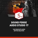 SOUND FORGE Audio Studio 17 – Das Multitalent für Recording, Audio Editing, Restauration & Mastering | Audio Bearbeitung Software | Musikproduktion | für Windows 10/11 PC | 1 PC Lizenz