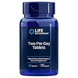 Life Extension Multivitamin Two per day, 60 Tabletten - Laborgeprüft, Glutenfrei, Sojafrei, Ohne Gentechnik Vitaminen, Mineralien und Pflanzenextrakten