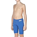 arena Solid Junior Jungen Badehose, Chlorbeständige Jammer Badehose für Wettkämpfe aus MaxLife Material mit UV-Schutz Faktor 50+