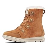 Sorel Explorer Joan Waterproof wasserdichte Winterstiefel für Damen, Braun (Camel Brown x Ancient Fossil), 39 EU