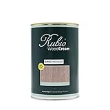 Rubio Monocoat WoodCream, Holzwachs Creme zum Schutz von Holz im Außenbereich, wasserabweisendes Wachs für Außenfassaden, vertikale Outdoor Holzflächen - Burned Chocolate, 1 l