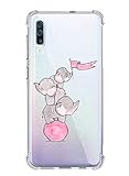 Oihxse Handyhülle Kompatibel mit iPhone 7 Plus/8 Plus 5.5', Transparent Silikon Hülle Ultra Dünn Soft TPU Silicone Schutzhülle Cartoon Motiv Luftkissen Bumper Case Cover Durchsichtige