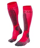 FALKE Damen Skisocken SK4 Energizing Light, Wolle, 1 Paar, Rot (Rose 8564), 37-38