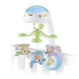 Fisher-Price CDN41 - 3-in-1 Traumbärchen Mobile Nachtlicht mit beruhigender Musik und White Noise mit Sternenlichtern Babyerstausstattung, ab 0 Monaten