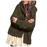 Pullover Damen Winter Damen Winter Casual Langarm Damen Outwear Mantel Mäntel Solide Kapuzen Strickjacke Fried Dough Twist Pullover 20 Damen Sweatjacke