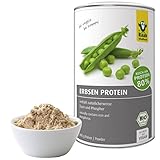 Bio Erbsen Protein Pulver (300 g), 80% pflanzliches Protein, vegane Proteinquelle, reich an Eisen, enthält natürlicherweise Phosphor und alle acht essentiellen Aminosäuren