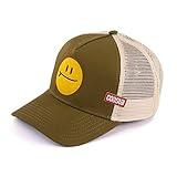 Coastal Trucker Cap SURF and Smile Khaki, Size:ONE Size