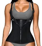 SIMIYA Unterbrust Korsett Taillenformer Figurformend Bauchweggürtel Sport Korsett Damen Shaping Bodysuit Verstellbar Shapewear mit Haken(M)