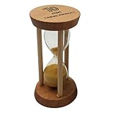 DOMELAY 5 X 10 Minuten Holzrahmen Sanduhr mit Gelber Sand Sanduhr Als Heimdekoration