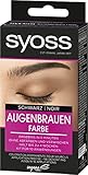 Syoss Augenbrauen Kit Augenbrauenfarbe 1–1 Schwarz Stufe 3 (17 ml), Augenbrauen färben für einen natürlichen Look und ein langanhaltendes Ergebnis