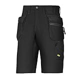 Snickers Workwear 6101 LiteWork, 37.5 Arbeitsshorts mit Holstertaschen, 1 Stück, 54, schwarz, 61010404054