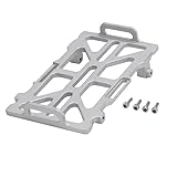 NEEDBUY Metallbatteriefachhalter Batteriehalterung, for Axial for SCX24 AXI00005 for Jeep for Gladiator 1/24 RC for Crawler Car Upgrades Teile ( Color : Silver )