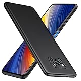 TesRank Xiaomi Poco X3 Pro & X3 NFC Hülle, Matte Oberfläche Soft Hüllen [Ultra Dünn] [Kratzfest] TPU Schutzhülle Case Weiche Handyhülle für Xiaomi Poco X3 Pro & X3 NFC-Schwarz