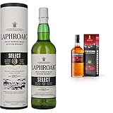 Laphroaig Select, Islay Single Malt Scotch Whisky, sanfter Torfrauch mit süßlichen Noten, 40% Vol, 700ml Einzelflasche & Auchentoshan 12 Jahre, Single Malt Scotch Whisky, 40% Vol, 700ml Einzelflasche