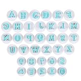 Bäcker & Lecker Ausstecher Buchstaben und Zahlen Fondant Ausstechformen Alphabet Tortendeko Backen Zubehör Set Auswerfer Stempel Keks Marzipan (Mehrweg)