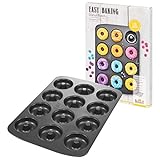 RBV Birkmann, 881624, Easy Baking, Mini-Donut-Blech, 12-fach, mit Antihaftbeschichtung