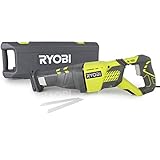 Ryobi 1200 W Säbelsäge RRS1200-K (Säge mit Holzsägeblatt, Koffer, Innensechskantschlüssel) 5133002472