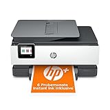 HP OfficeJet Pro 8022e Multifunktionsdrucker (HP+, A4, Drucker, Scanner, Kopierer, Fax, WLAN, LAN, Duplex, HP ePrint, Airprint, mit 6 Probemonaten HP Instant Ink Inklusive) Basalt 20 Seiten/Min