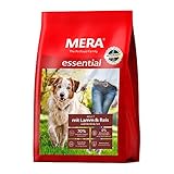 MERA Essential Lamm & Reis, Hundetrockenfutter ohne Weizen, 70% tierisches Protein, Hundefutter zur Unterstützung von Fell, Gelenken und Immunsystem, 12,5kg