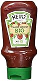 Heinz Ketchup Bio – Tomatenketchup in Kopfsteherflasche – 10 x 400 ml