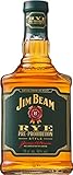 Jim Beam Rye Whiskey, würziger Geschmack mit kräftigem Roggenaroma, 40% Vol, 1 x 0,7l