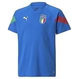 PUMA Herren Regular Tops Italien Fußball Trainingstrikot Jugend 140 Ultra Blue White