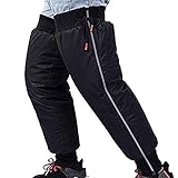 Winter Motorrad Knieschoner Beinwärmer Leggings Kniewärmer Knieschützer Wasserdicht Winddicht für Outdoor Damen Herren Roller Radfahren (70cm)