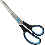 Westcott E-30283 00 Easy Grip Softgrip Schere, rostfreie Klingen, blau-schwarzer Kunststoff-Griff, 20,1 cm / 8 Zoll, 1 Stück