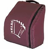 Rucksack für Pianoakkordeon 26/48 bis 30/60 Perle/Rubin weinrot