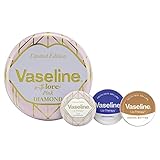 Vaseline Lip Limited Edition Therapieauswahl mit Petroleum Jelly Lip Dosen Festliches Geschenkset für Frauen 3 Stück