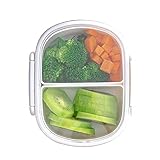 Brotdose Lunch Boxen Kinder Bento Box Lunchbox Mit 3 Fächern,Vesperdose Mikrowelle Heizung PPPSABS Auslaufsicher Wiederverwendbar S/M/L Rurbeder