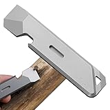 Voiakiu Titan Stemmeisen, Brecheisen-Schraubendreher aus Titanlegierung, Flaschenöffner-Funktion, tragbares Multitool mit Hammer, Schraubendreher, Nagelzieher, Outdoor-Camping-Werkzeug